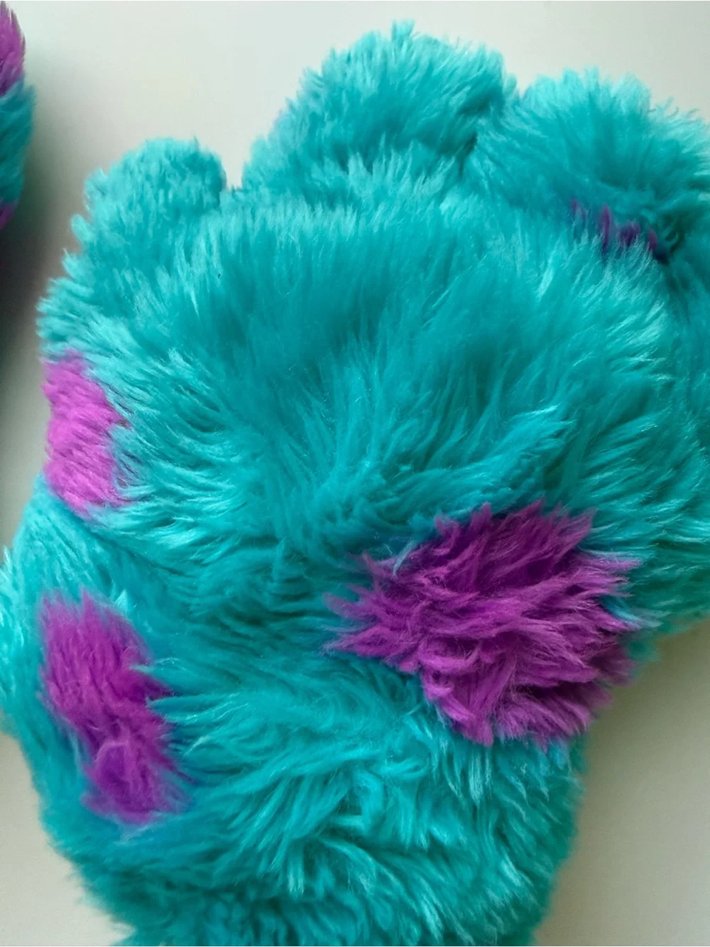 Disney Pixar Monsters Inc Sulley Costume Stuffed Animal Gloves Cosplay Halloween